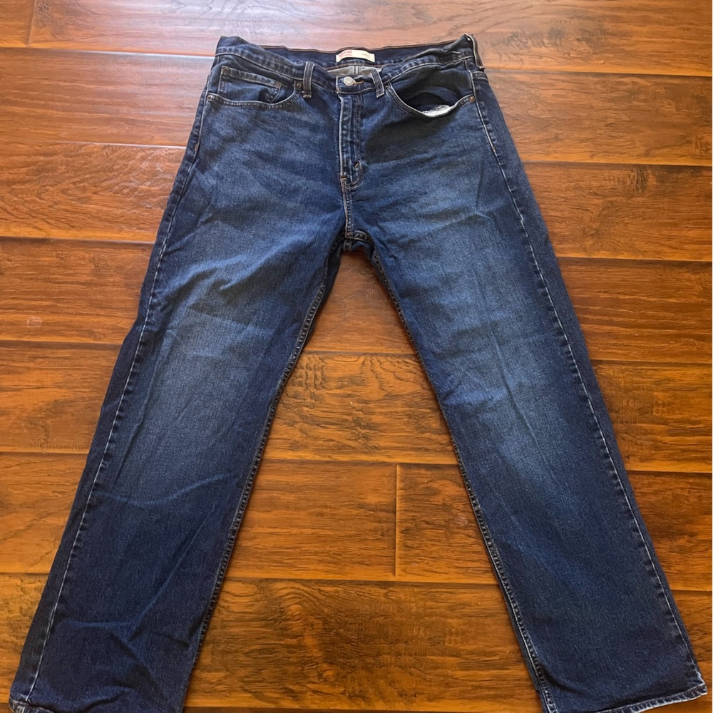 Signature by Levi Strauss & Co. Men’s Jeans – Dark Wash, Straight Leg